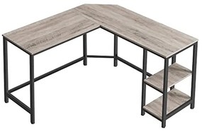 Rohový kancelársky stôl VASAGLE LWD72MB