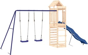 vidaXL Vonkajšia súprava na hranie masívna borovica