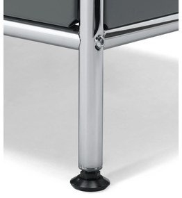 Vysoká komoda »CN3« s 8 výklopnými dvierkami, sivá