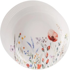 Orion Sada porcelánových hlbokých tanierov Mak20,5 cm, 6 ks