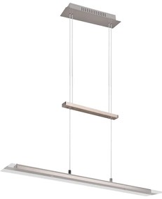 Šedé LED závesné svietidlo so skleneným tienidlom Milos – Reality