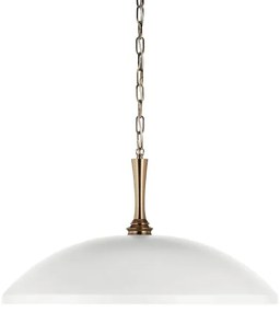 Kichler KL-DELAROSA-P-WH - Luster na reťazi DELAROSA 1xE27/60W/230V biela/mosadz