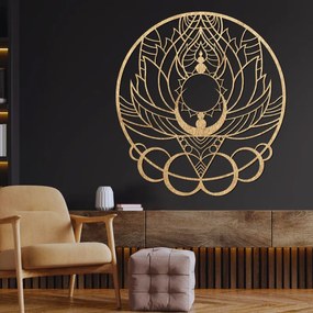 Drevená dekorácia na stenu mandala kvet slnka | SENTOP PR0520