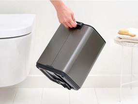 Sivý pedálový oceľový odpadkový kôš 7 l Bo – Brabantia