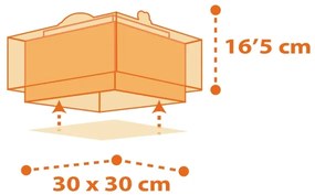 Dalber 73456 - Detské stropné svietidlo DINOS 2xE27/60W/230V
