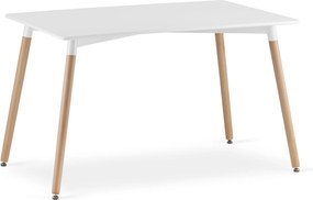 AKCIA Biely jedálenský stôl ADRIA 120x80 cm II. akosť
