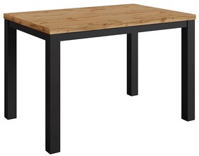 Stôl Oskar d120 čierna/wotan