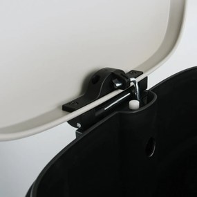 Spirella Pedálový odpadkový kôš soft-close Akira 50 l, matná biela, 50 l