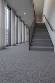 Betap, Metrážny koberec Primo 73 sv. šedý, záťažový, na mieru, šíře 4m, šedá, resine, chodba / predsieň