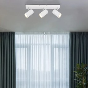 Globo 57911-3W - Bodové svietidlo ROBBY 3xGU10/35W/230V biela