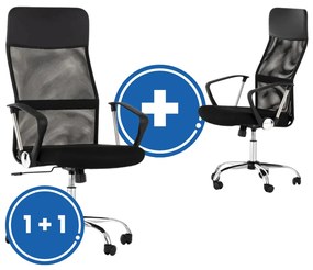 Kancelárska stolička Original 1 + 1 ZADARMO, čierna