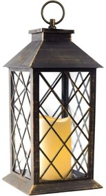 Tutumi Tutumi, LED svietnik 14x14x29 cm ZT22-06, mosadzná, HOM-02815