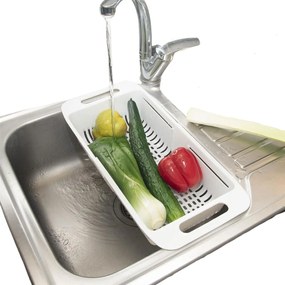 Orion Organizér do drezu, posuvný, plastový, biely PAVO