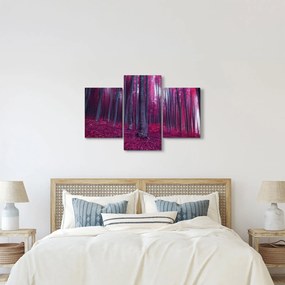 Obraz ružového lesa (90x60 cm)