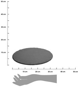 Servírovací podnos z bridlice Rock, (fi) 32 cm