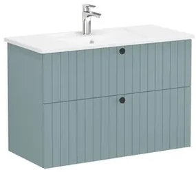 Kúpeľňová skrinka s umývadlom VitrA Root 100x67x46 cm zelená mat ROOTG100GINTS