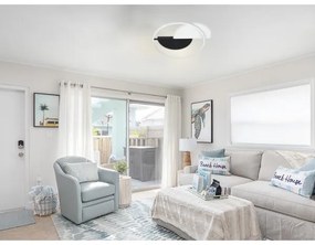 LED Stmievateľné svietidlo LED/70W/230V 3000-6500K biela/čierna + diaľkové ovládanie