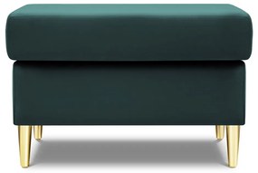 Zamatová podnožka v petrolejovej farbe Kyoto – Cosmopolitan Design