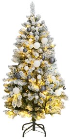 Umelý výklopný vianočný stromček 150 LED a sada gulí 150 cm 3210106