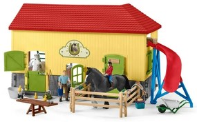 Schleich 42485 Stajňa pre kone s príslušenstvom, 60 x 40 x 29,5 cm