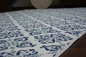 Koberec COLOR 19246/969 SISAL Kvety biely