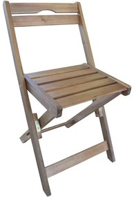 Záhradná stolička drevená skladacia