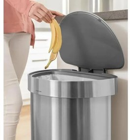 Simplehuman Pedálový odpadkový kôš 45 l, matná oceľ