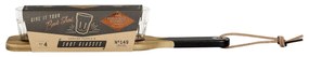 GENTLEMEN'S HARDWARE Servírovacia doštička so sklenenými panákmi Acacia Wood