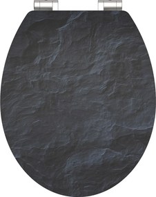 Eisl Sanitär WC sedátko MDF Soft Close Black Stone High Gloss 80535