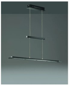 Čierne kovové LED stmievateľné závesné svietidlo Tenso – Fischer &amp; Honsel