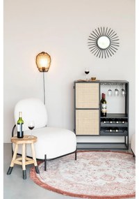 Čierna ratanová vinotéka na 8 fliaš, 80x100 cm Guuji - White Label