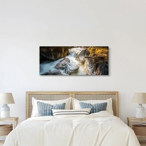Obraz - Lesný potok (120x50 cm)