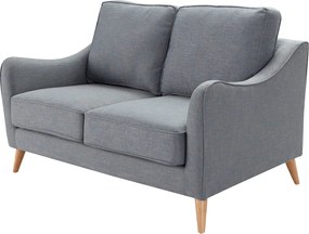 Pohovka Venuste denim blue/brown pre 2 osoby