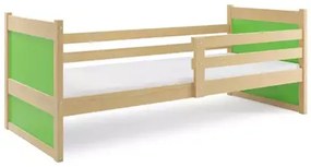 Detská posteľ RICO borovica/zelená