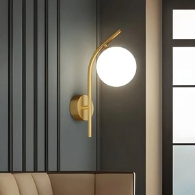 Toolight Toolight, nástenné svietidlo 1xE27, G104-1W, zlatá lesklá, OSW-09729