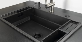Deante Magnetic, súprava príslušenstva k kuchynskému drezu série Magnetic, čierna matná, DEA-ZZMKN22K
