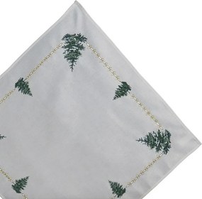 Obrus Jedlička s lurexovou výšivkou 85 × 85 cm
