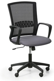 Kancelárska stolička ROY 1+1 ZADARMO, sivá