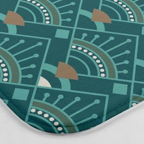 WC kúpeľňová predložka v petrolejovej farbe 45x45 cm Imperia – douceur d'intérieur