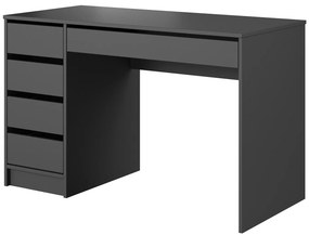 Písací stôl so zásuvkami WORK II antracit 120 cm