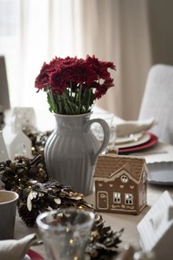 Ib Laursen Keramický svietnik Stillenat Gingerbread Square Door