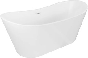 Mexen Montana, voľne stojaca vaňa 150 x 75 cm, biela, biely prepad, 52011507500-20