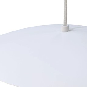 Biele závesné svietidlo SULION Poppins, výška 150 cm