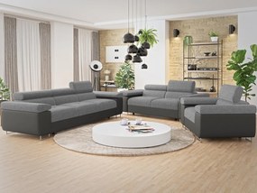 Sedacia súprava 3+2+1 Terazuro 3+2+1 (sivá + tmavosivá) . Vlastná spoľahlivá doprava až k Vám domov. 1105856
