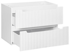 Závěsná skříňka Nova White I s deskou a umyvadlem 60 cm bílá