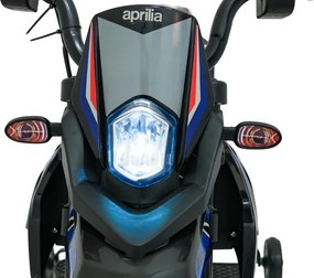 Elektrická motorka Aprilia RX modrá