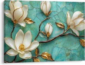 Obraz - 3D magnólia (70x50 cm)