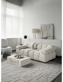 Svetlosivý vlnený koberec 200x300 cm Morphic Dunes – Agnella