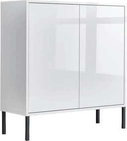 XXXLutz KOMODA, biela, biela s vysokým leskom, 79/86/33 cm MID.YOU - Komody - 001067000701