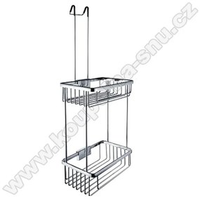 Nimco Kibo - závesná dvojposchodová drôtená polica (Ki 14017D-H-26)
